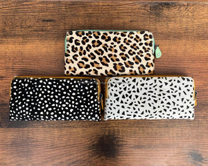 ใหม่จริงทําด้วยมือสัตว์พิมพ์รีไซเคิลหนังกระเป๋าสตางค์ร้อนขายผู้หญิงที่ไม่ซ้ํากันสไตล์วินเทจหรูหรารีไซเคิลหนังกระเป๋าสตางค์ - Product Image 2