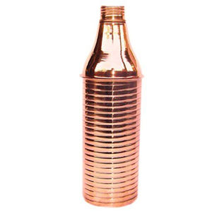 Botella de Cobre Puro Negra Estampada al por Mayor, a Prueba de Fugas, Duradera, Resistente al Óxido, con Tapa de Rosca, para Regalo, Uso Diario, Mejor Precio - Product Image 2