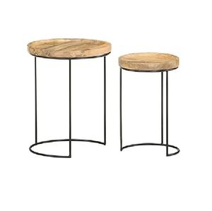 Meilleure arrivée Table à café et thé en métal et en bois Design moderne Salon Taille personnalisée Forme Couleur Utilisations à la maison Hôtel - Product Image 5