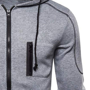 High Quality New Design Men Zipper <b>Hoodie</b> Polyester Breathable Quick Dry Zipper <b>Hoodie</b> <b>Trendy</b> Hot Selling Men Zipper <b>Hoodie</b> - Product Image 5