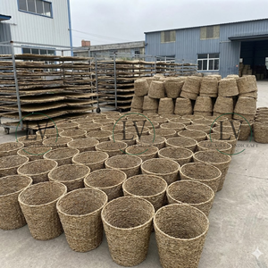 Cesto de basura ecológico de hierba marina natural, cesto de basura tejido, cesta para papel desechable para oficina, almacenamiento en el hogar, venta al por mayor desde Vietnam - Product Image 6