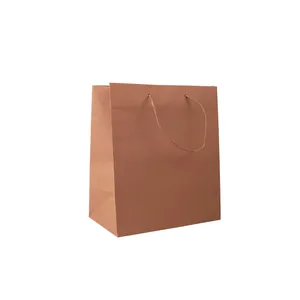 Made in Italy High Quality Luxury Kraft Paper Bag 27*16*31 Havana Food Delivery Shopper for Clothes Retail Store Gift Packaging