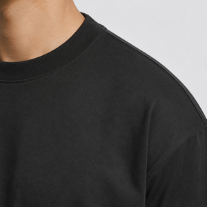 T-shirt Homme Coupe Boxy Personnalisé 240 GSM 100% Coton Manches Courtes Col Rond Respirant Imprimé Épaules Tombantes Streetwear Marque Privée - Product Image 6