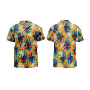 เสื้อเชิ้ตฮาวายแขนสั้นถักสำหรับผู้ชายใส่เล่นเซิร์ฟชายหาดฤดูร้อน ขายส่ง ไซส์ใหญ่ สีตามสั่ง ระบายอากาศได้ดี เป็นมิตรกับสิ่งแวดล้อม คุณภาพสูง - Product Image 4