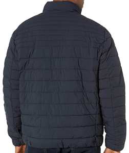 Fabricant de vestes matelassées personnalisées pour hommes avec capuche Manteaux noirs pour hommes Imperméable de haute qualité Streetwear Doudoune en stock - Product Image 4