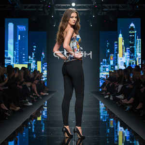 Corset en satin imprimé de haute qualité, style New York City, fabricant OEM/ODM, grossiste exportateur - Product Image 6