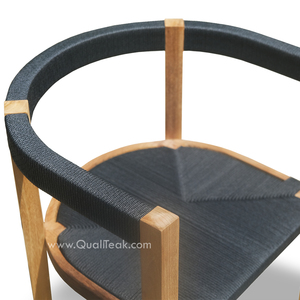 Cadeira de jantar exterior do unison em cadeiras do jardim do teak para entertaining exterior elegante - Product Image 3