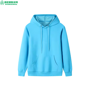 Sweat-shirt à capuche surdimensionné en coton biologique pour homme, modèle 2026, personnalisé, chaud et thermique pour l'hiver, couleur unie, teint uni - Product Image 5