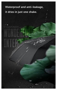 Bán buôn hoàn toàn tự động mạnh mẽ không thấm nước UV nắng và mưa 3 gấp ô dù với logo, tùy chỉnh ô cho mưa - Product Image 3