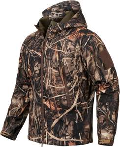 <b>Men's</b> High Quality Waterproof Winter Hunting <b>Jacket</b> Windproof Insulated Front Zip-Up Inner Fleece Tactical Suit Print Pattern - Product Image 1