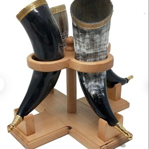 Tasse de rasage en corne de buffle de 160ml faite à la main Tasse de savon moussant personnalisée pour boissons faites maison pour les fêtes-Fabriqué en Inde - Product Image 3