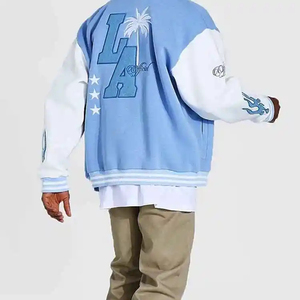 <b>Jacket</b> <b>Man</b> Plus Size Varsity <b>Jackets</b> Wholesale Custom Logo Plain Letterman Baseball 100% Wool Canvas <b>Summer</b> Embroidery 2025 - Product Image 5