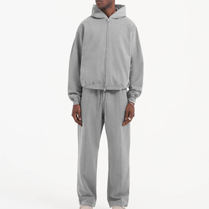 Top Selling tracksuit Custom Logo Blank Pullover Tracksuits Vintage <b>Oversize</b> Acid Wash Two Piece <b>Jogger</b> Set Men's Tracksuit 2026 - Product Image 2