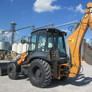Retroexcavadora usada Case 575N EP con motor de rueda 4x4 Componentes de núcleo de engranaje Máquina de movimiento de tierra con bomba y motor - Product Image 4