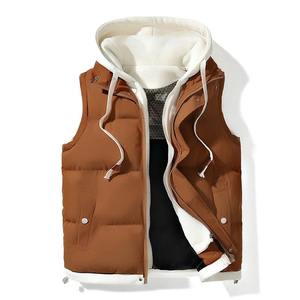 Chaleco de moda 2025 para hombre, abrigos informales sin mangas para hombre, chaquetas sin mangas para hombre con capucha - Product Image 1