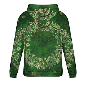 Autumn Style <b>Men's</b> Women's <b>Hoodies</b> <b>Christmas</b> Snowman Santa Claus Sublimation Printed Knitted Street <b>Christmas</b> <b>Hoodies</b> - Product Image 5