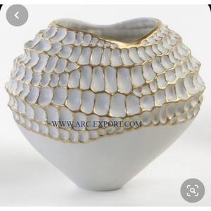 Ensemble de 2 vases à fleurs décoratifs de style classique, qualité supérieure, métal, différentes tailles, vases à fleurs pour usage intérieur et extérieur - Product Image 6