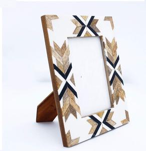 Incrustation d'os naturel meilleur produit pièce Cadre photo décoratif d'incrustation d'os fait à la main par artisanat à vendre à qualité supérieure - Product Image 5