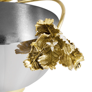 Petit bol de service à orchidée Bol élégant en métal ou en vaisselle inspiré des fleurs - Product Image 6