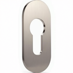 Placa de Puerta de Acero Inoxidable 6700 ER PZ-7 mm de Grosor, Roseta Ovalada de OGRO - Product Image 3