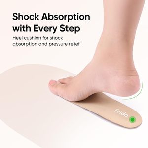 Semelle intérieure en gel de silicone pour homme Frido |   Absorption des chocs et soulagement de la pression avancés, autocollants |   Poignée antidérapante hexagonale - Product Image 4