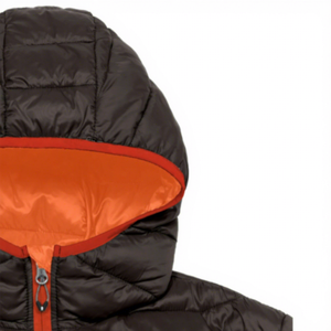 Men's Winter Hooded Puffer Jacket Windproof Zipper Closure Casual Style Solid <b>Colour</b> Polyester Wadding Slim Fit Regular Length - Product Image 5