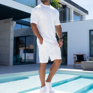 Latest High Quality OEM Service Summer <b>Men's</b> Casual Short Sleeve Breathable Twin Set Quick Dry Print T-<b>shirt</b> and Shorts - Product Image 6