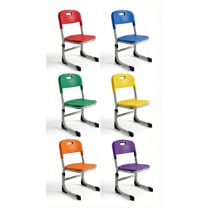 Chaise d'écolier en plastique réglable en hauteur 2026 avec pieds ovales en métal pour l'école - Vente en gros - Product Image 4
