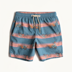 กางเกงขาสั้นแห้งเร็วใส่ได้ทั้งชายและหญิงป้องกันรังสียูวีสวมใส่สบายและทนทานวัสดุสำหรับชายหาดและฤดูร้อนลำลอง-กางเกงขาสั้นของผู้ชาย - Product Image 3