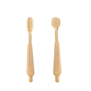 Juego de cepillos de dientes con revestimiento de lengua para bebé recién <span class=keywords><strong>nacido</strong></span>, limpiador bucal, cepillo de dientes de silicona, cepillo de dientes de silicona para niños - Product Image 6