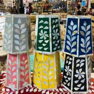 Ensemble de brûleur à bakhoor de haute qualité, incrusté de nacre arabe religieuse, boîte à plateau, parfum de fraise, anis étoilé, décoration d'intérieur, Inde 2024 - Product Image 6