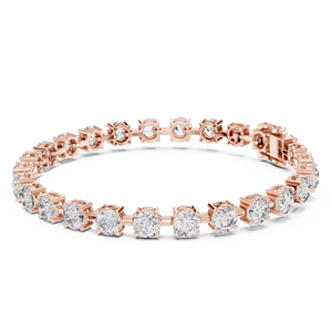 Bracelets en or 10K avec diamant Aura Mossanite Portefeuille en or jaune éblouissant héritage Blanc Argent raffiné - Product Image 1