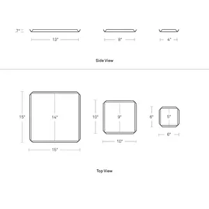 Bandeja de Cerámica Clásica Ecológica para Decoración del Hogar Tradicional, Bandeja de Estilo Americano de Lujo Hecha a Mano para Hogares Modernos, Plateada y Segura - Product Image 2
