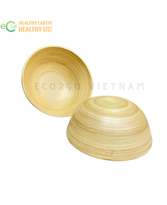 ชามไม้ไผ่สปินขัดเงามีหลายสี ECO2GO ออกแบบได้ตามที่ต้องการเครื่องใช้งานทำมือเป็นมิตรต่อสิ่งแวดล้อมพร้อมกล่องบรรจุ - Product Image 3