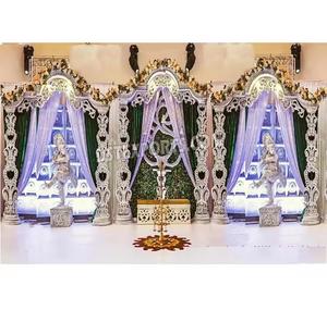Elegante Escenario de Recepción para Bodas Tradicionales, Pilares Blancos para Bodas, Diseño Exclusivo para Bodas en el Sur, Escenario para Bodas en Atlanta - Product Image 1
