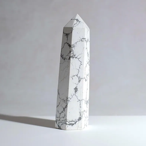 La mejor calidad, gran oferta, cristal de cuarzo de howlita Natural a granel, punto de varita de Obelisco, punto de varita de cristal curativo de alta calidad - Product Image 1