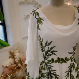 Robe longue à paillettes perlées à ornements floraux encolure ronde silhouette droite broderie de cocktail antistatique - Product Image 1