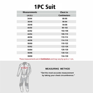 Combinaison de moto en cuir universelle avec protection certifiée CE et coupe pré-incurvée - Product Image 6