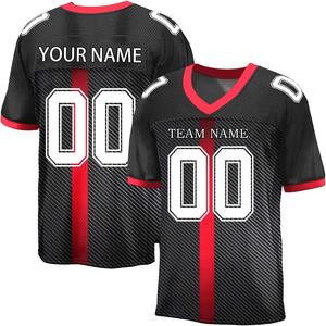 Camiseta de Fútbol Americano Personalizada de Alta Calidad, Transpirable, de Manga Corta, Uniforme de Juego de Malla, Talla XL Plus, Espalda Sublimada Personalizada para Adultos - Product Image 6
