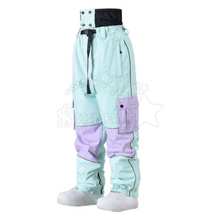 Pantalones de Esquí Casuales para Exteriores, Protección contra la Nieve, Transpirables, Ligeros, de Poliéster/Nailon, Capa Cálida de Invierno con Tela Suave - Product Image 5