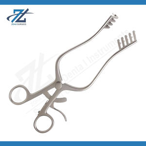 Retracteur manuel Norfolk et Norwich, 4 x 5 dents, lames de 50 mm x 223 mm de long, instruments chirurgicaux en acier inoxydable fabriqués au Pakistan - Product Image 2