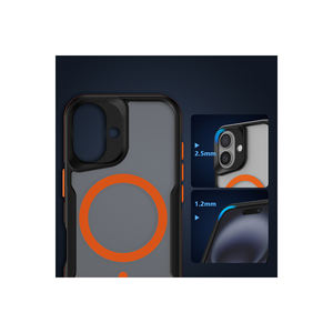 Funda de Silicona Netzy con Borde Colorido para Protección de Airbag, Compatible con MagSafe, para iPhone 16 Plus, Elegante - Product Image 2