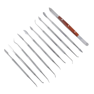 Kit de 12 Piezas para Tallar Cera, Equipo de Laboratorio, Juego de Herramientas para Tallar Cera de Acero Inoxidable, Kit de Tallador de Cera Dental, Quirúrgico, Instrumentos - Product Image 6