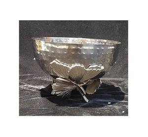 Tazón para Servir Aperitivos de la Mejor Calidad en Aluminio Color Plata, Tazón para Chocolate con Soporte para Uso en el Hogar y Hoteles - Product Image 1