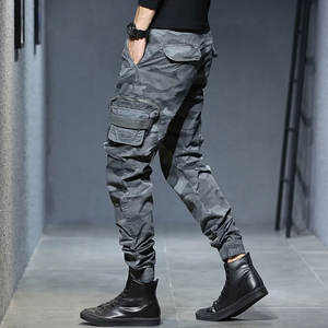 กางเกงลายพรางสำหรับผู้ชายดีไซน์ใหม่ล่าสุดผ้าลำลองพิมพ์ลายมีสไตล์พร้อมโลโก้มาใหม่ - Product Image 2