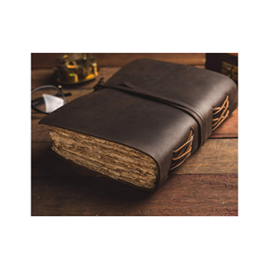 สมุดไดอารี่หนังแบบเต็มลายสมุดโน้ตกระดาษสมุดโน้ตปกหนังผลิตภัณฑ์หนังสมุดโน้ตวินเทจ - Product Image 6