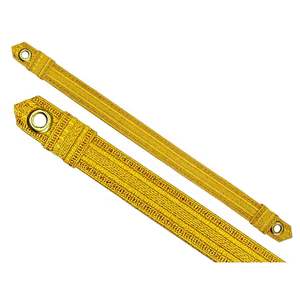 Cordon torsadé en macramé de couleur jaune or, pour la fabrication de chapeaux, de sangles, de vêtements, revêtement tressé - Product Image 1