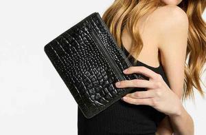 Ladies <b>Hand</b> Carry Shiny Leather Wallets Zipper Closure Style Embroidery <b>Made</b> Customized Black Cowhide Leather <b>Card</b> Wallets - Product Image 4