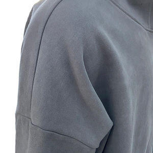 Sweat à capuche vierge avec impression de logo personnalisée pour hommes coupe ample veste à capuche à manches zippées amovibles Streetwear Hip Hop sweats à capuche zippés - Product Image 4