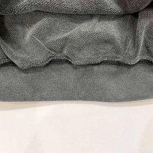 New Design Sweatshirts 100% Cotton Fleece Pullover Solid Custom Logo Embroidery Sweatshirts <b>Grey</b> Color Long Sleeve Oversized - Product Image 3